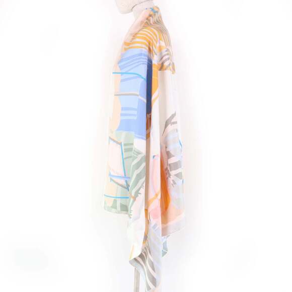 HERMES Authentic Black Silk Scarf - Picture 5 of 10